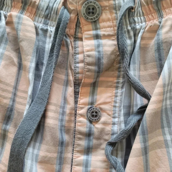 Cremieux 100% Cotton Man's XL Sleepwear Loungewear PJ Pants Orange Plaid AS IS. - Picture 7 of 14